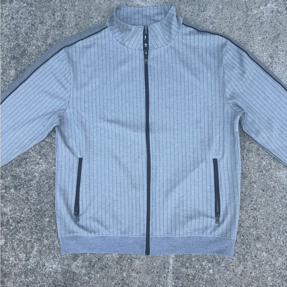 Clean NWOT Men's Rebel Minds Stylish Gray Performance Jacket